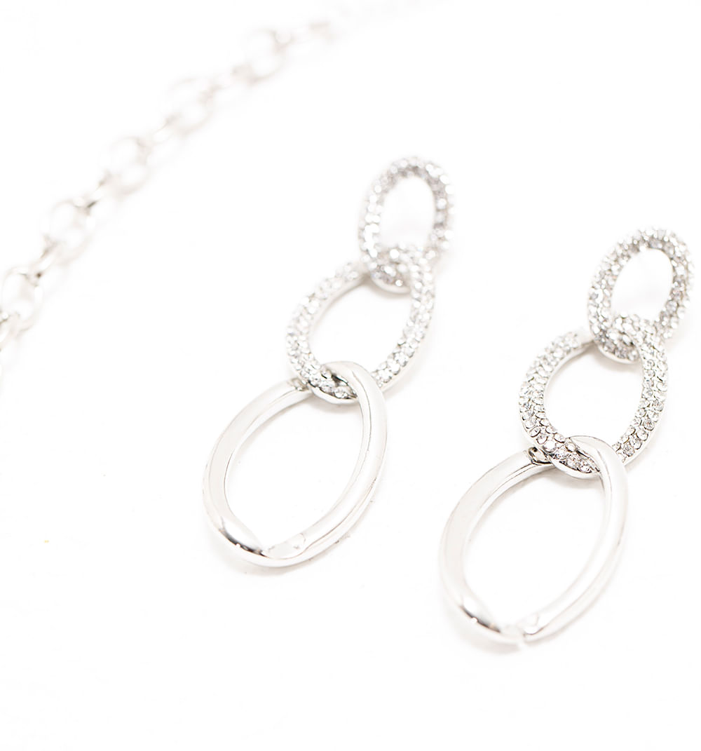 Set de cadena y aretes largos