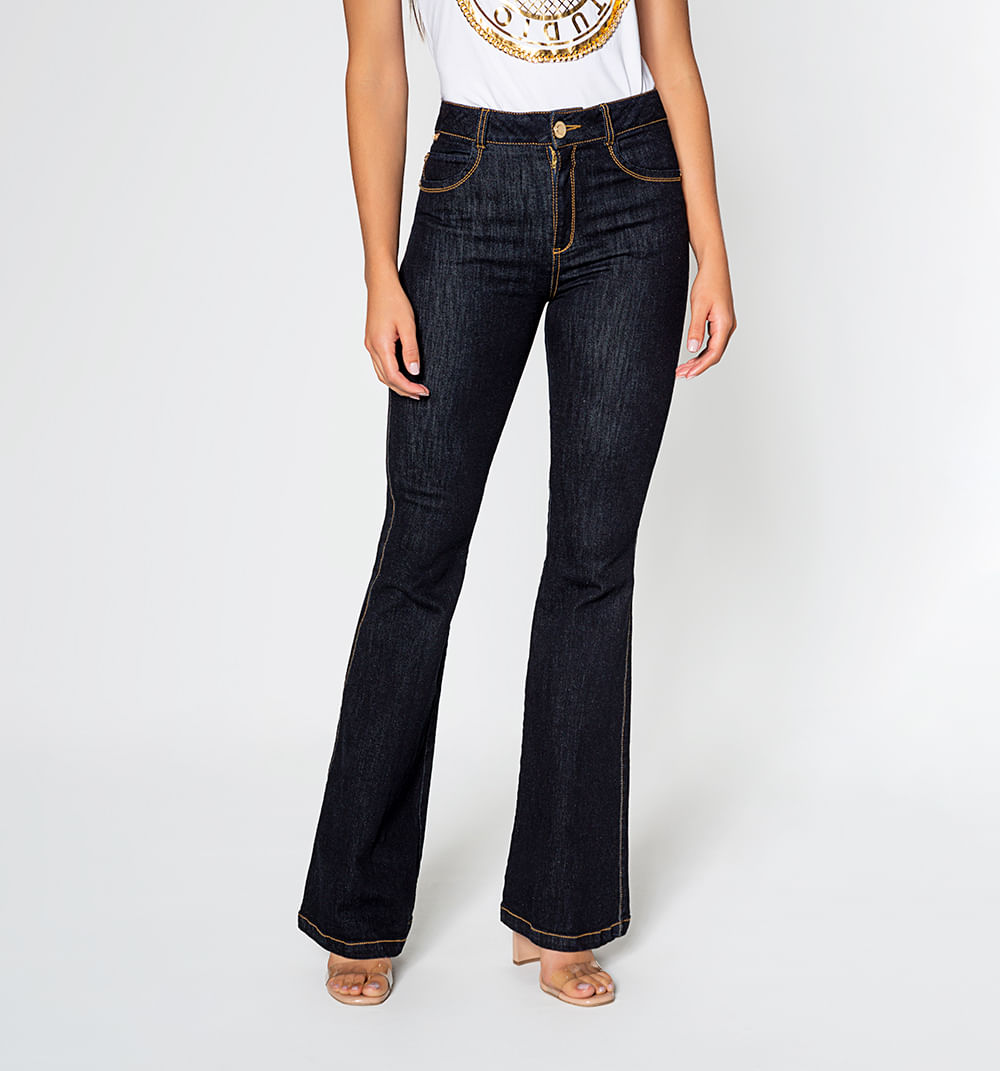 Chaqueta denim dos bolsillos con cristal