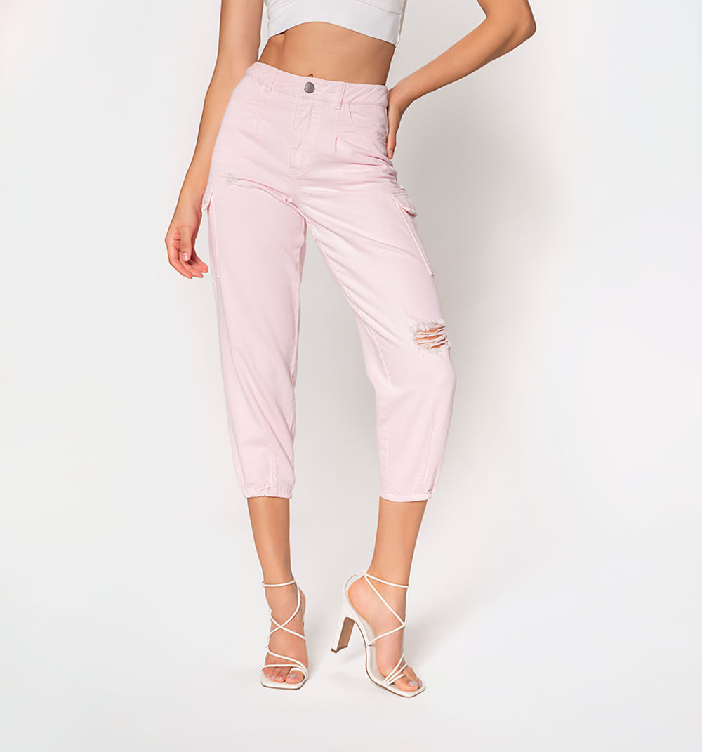 Jogger tiro alto alto, bolsillos utilita
