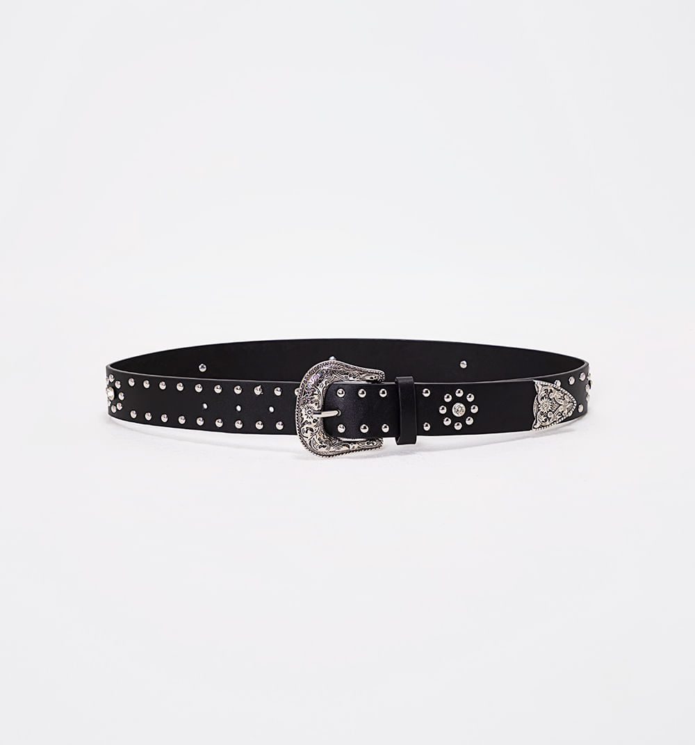 Correa western con  studs  y stud en flo