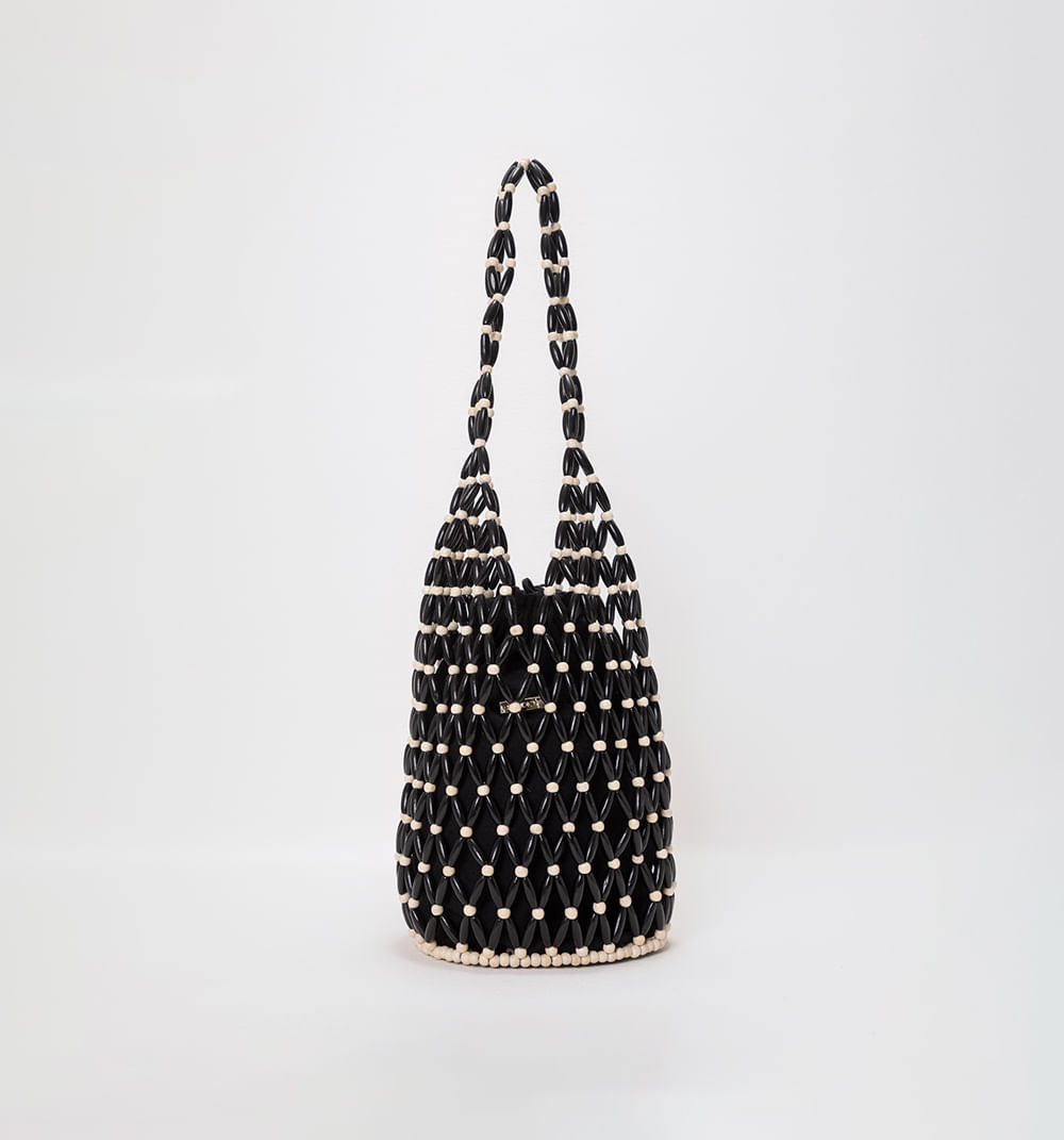 Bolso de hombro tipo red en cantillo de
