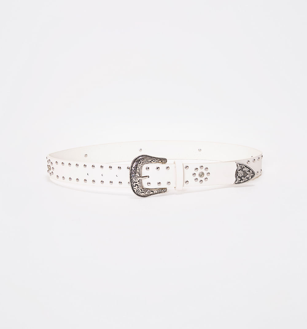 Correa western con  studs  y stud en flo