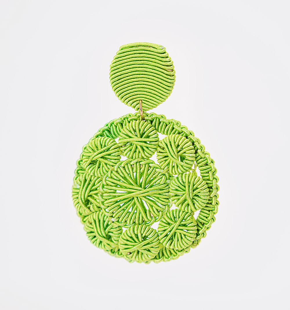 Aretes tejidos circulos