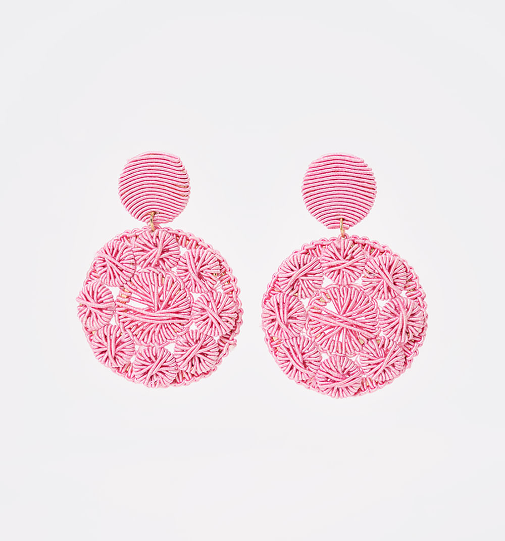 Aretes tejidos circulos