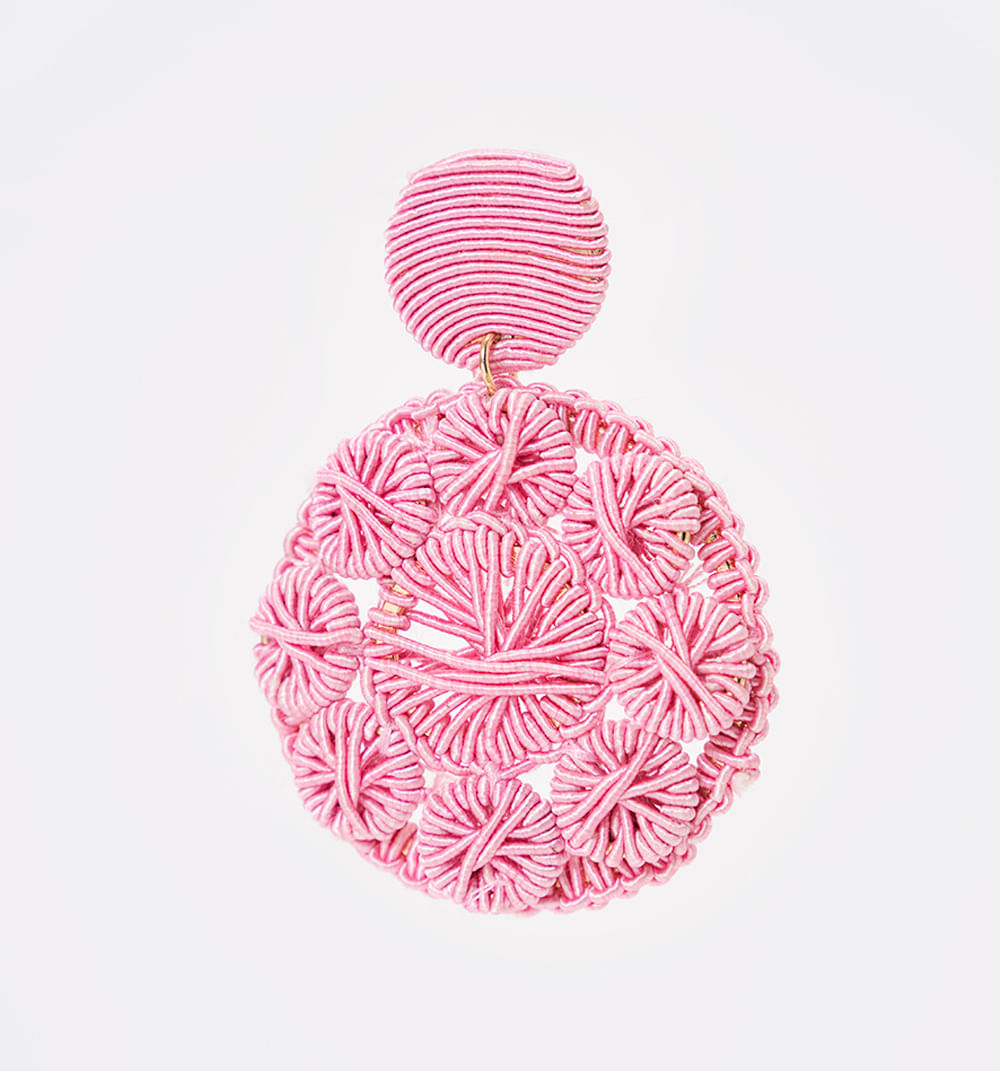 Aretes tejidos circulos