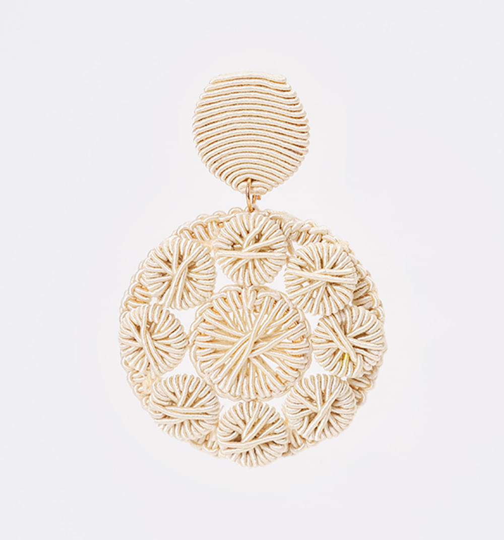 Aretes tejidos circulos