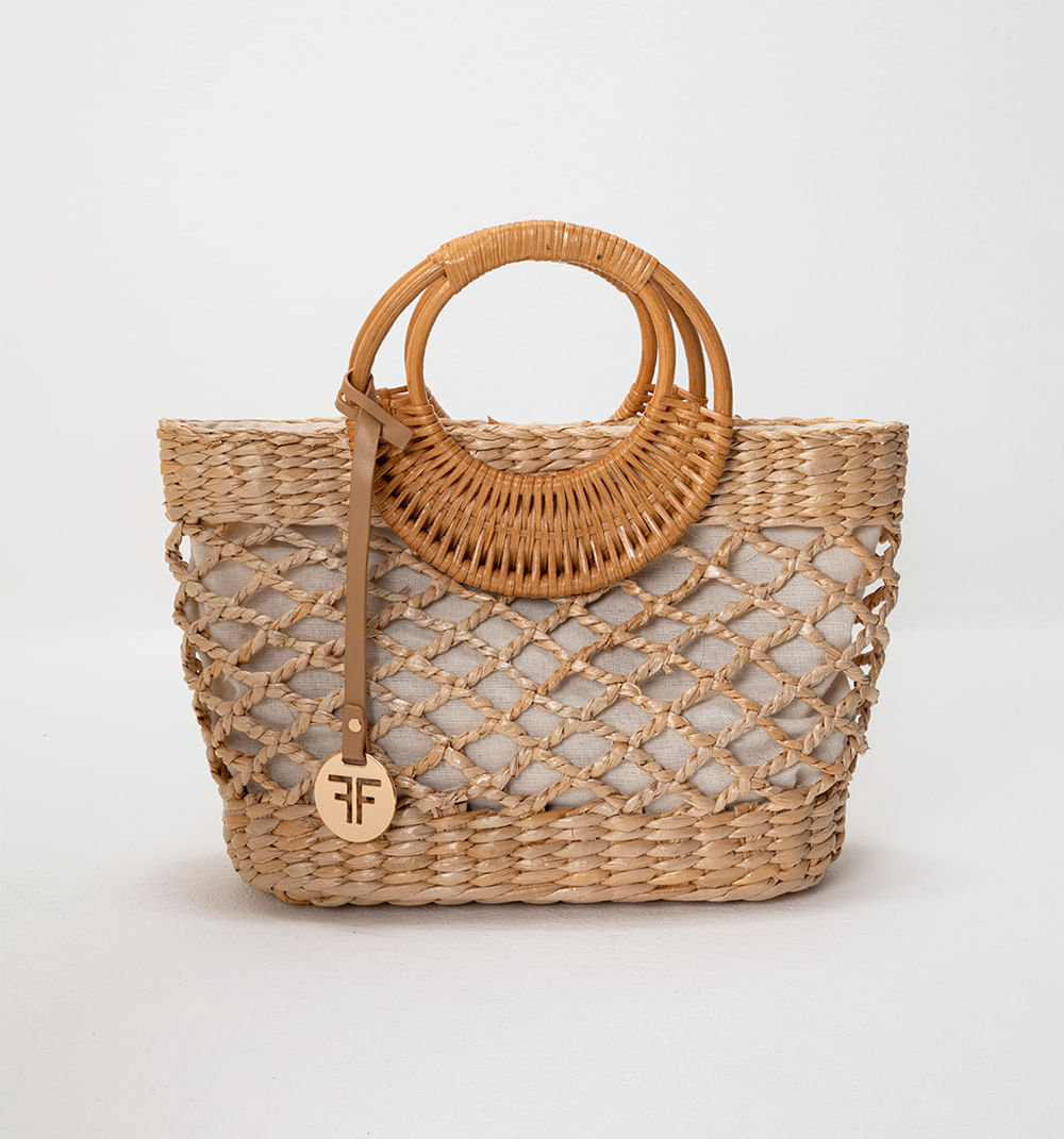 Bolso de mano costero rectangular tipo c