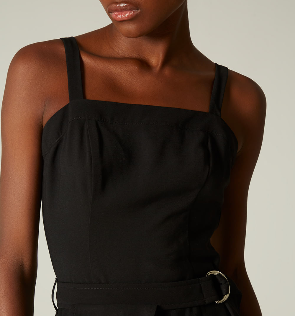 Enterizo de falda short con tablones