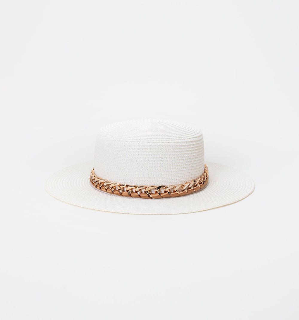 Sombrero cadena con cinta