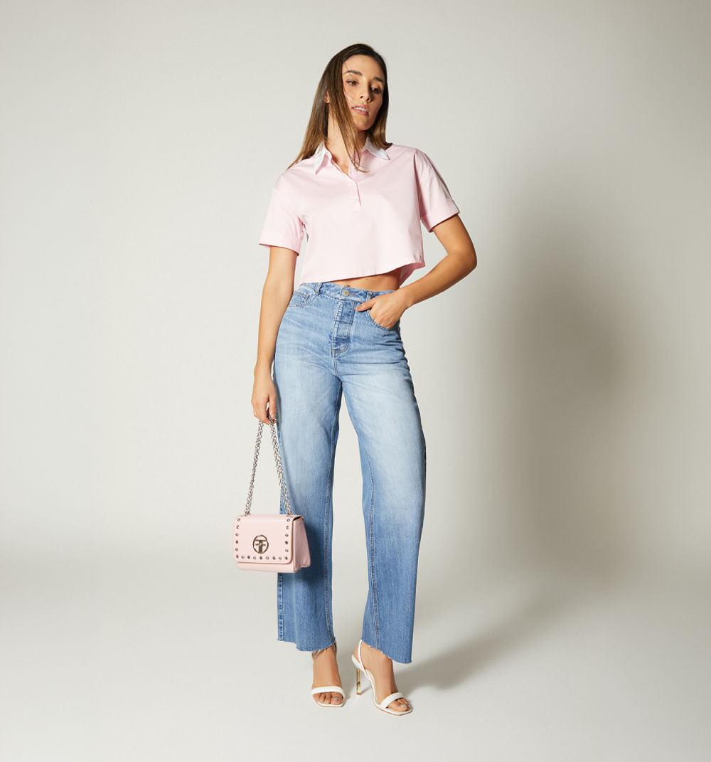 Blusa polo manga corta almilla