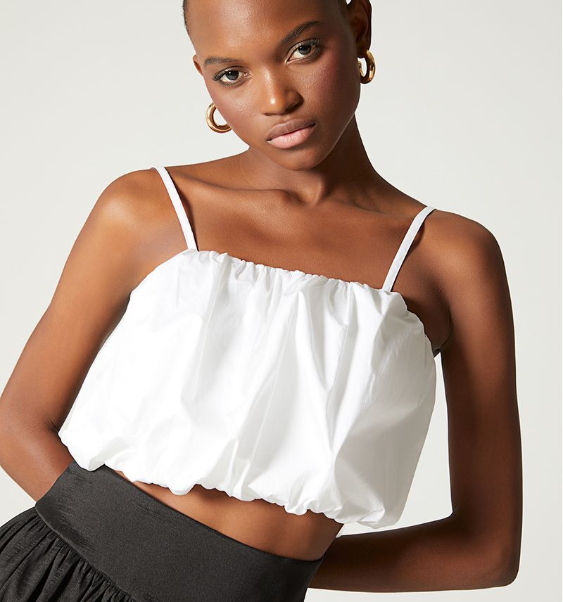 Blusa tiras tipo globo