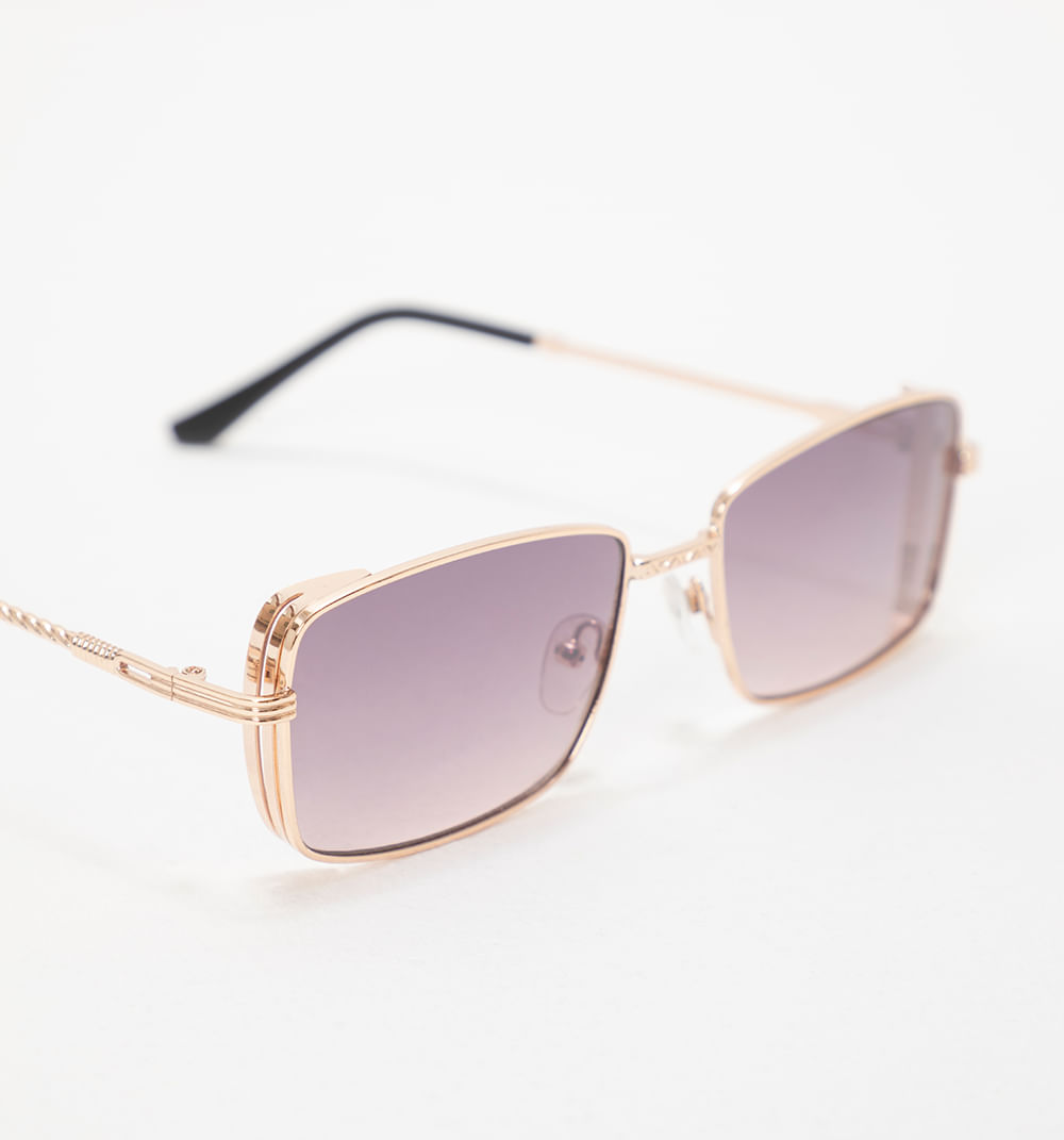 Gafas rectangulares detalle marco metali