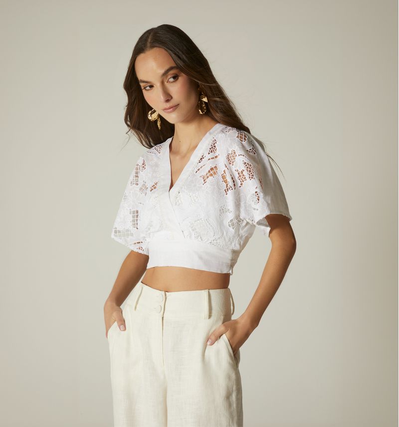 Blusa cruzada