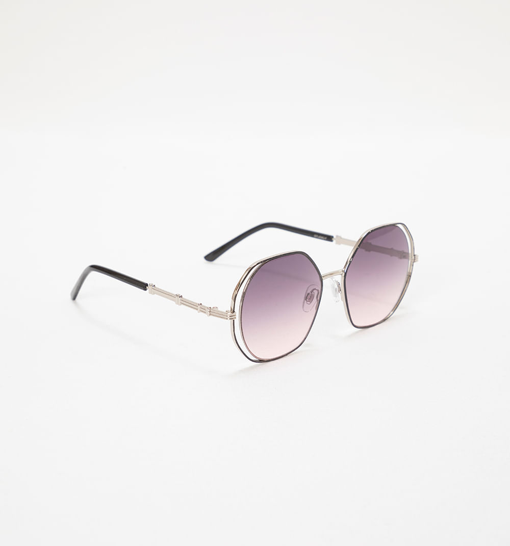 Gafas maxi lente ombre y marco metalico