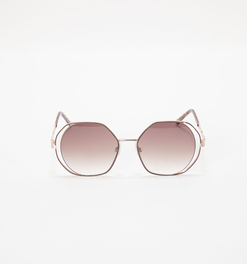 Gafas maxi lente ombre y marco metalico