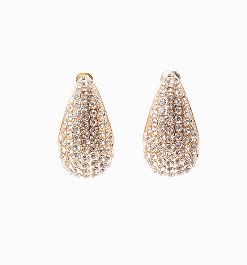 Aretes gota cristales