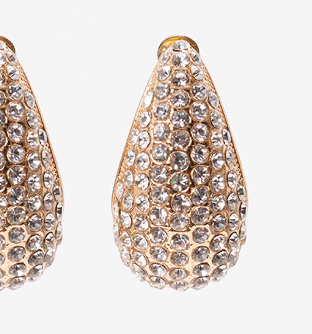 Aretes gota cristales