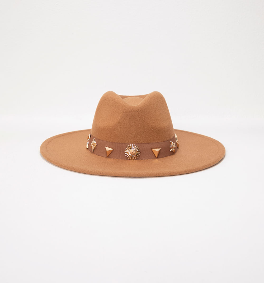 Sombrero ala ancha detalles misticos