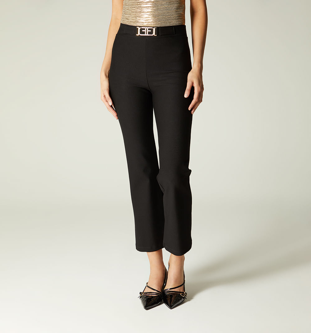 Leggins crop bota semi campana con herra