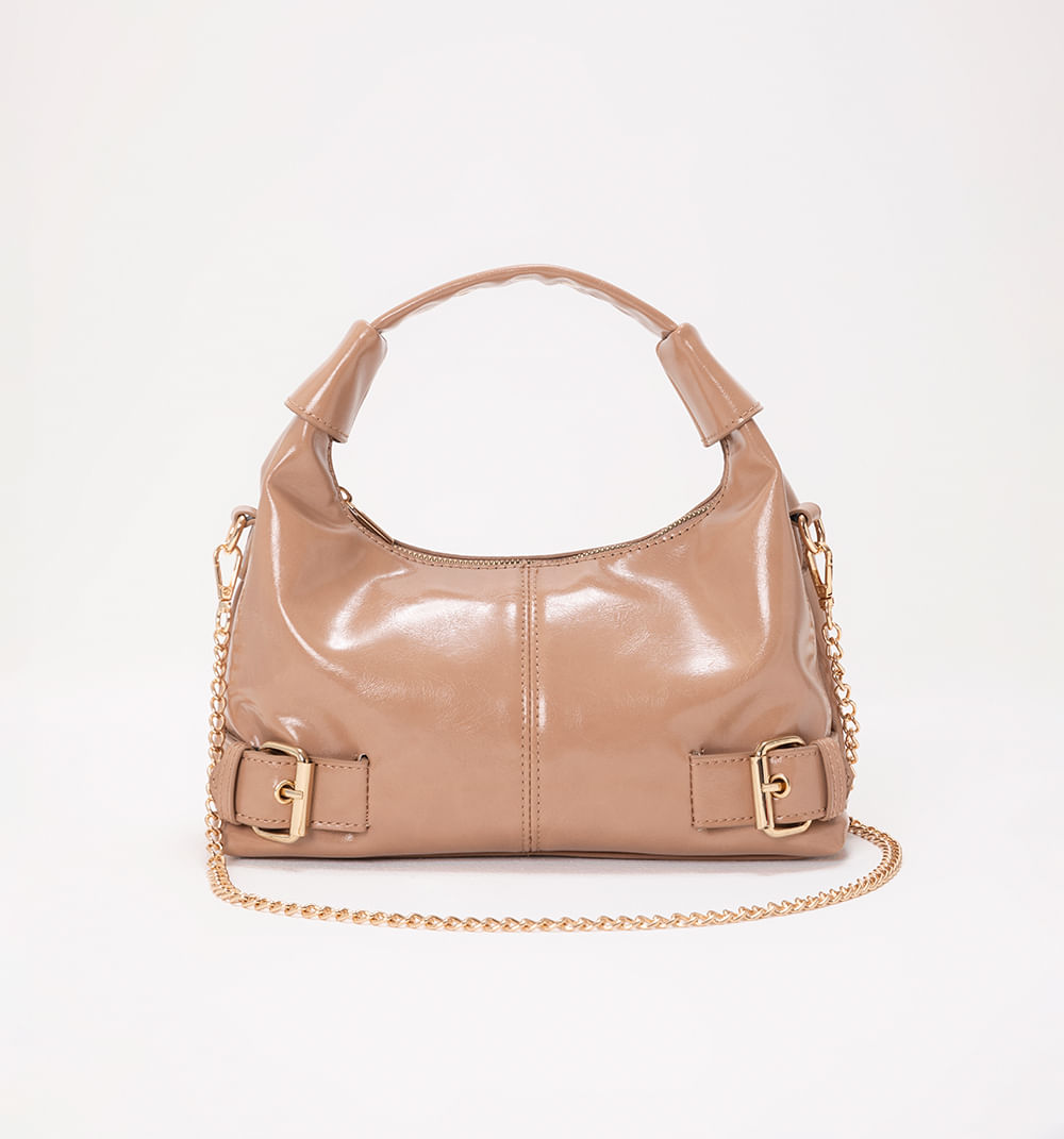 Bolso  de hombro  con herrajes