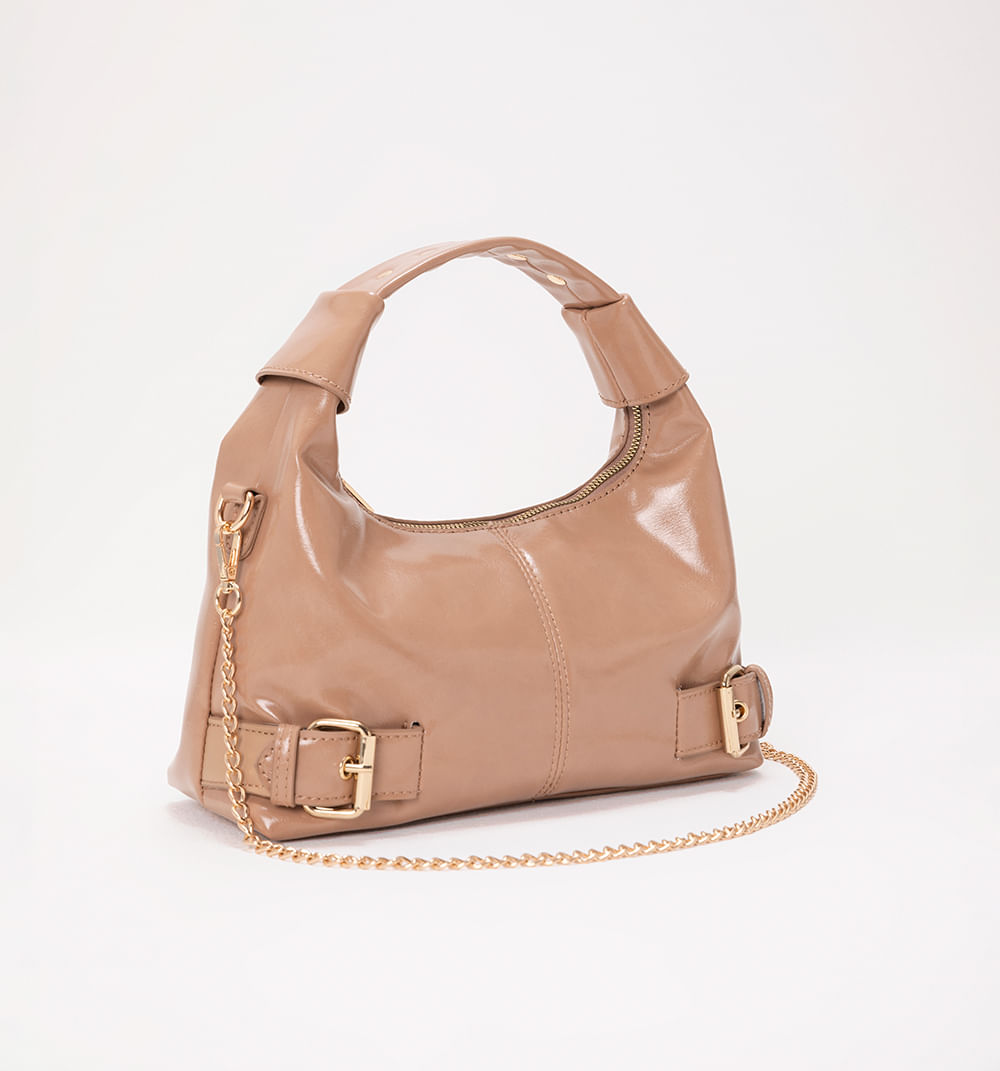 Bolso  de hombro  con herrajes