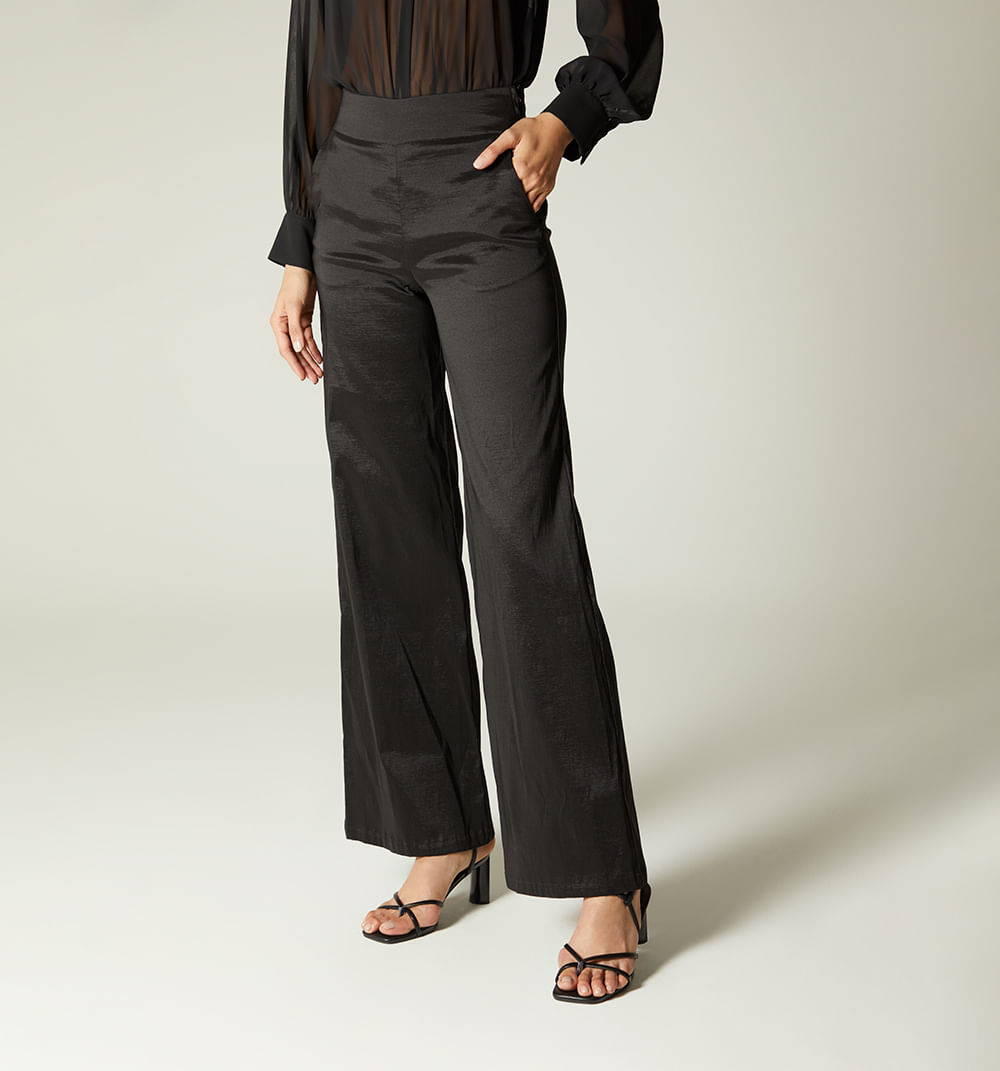Pantalon pretina ancha palazo
