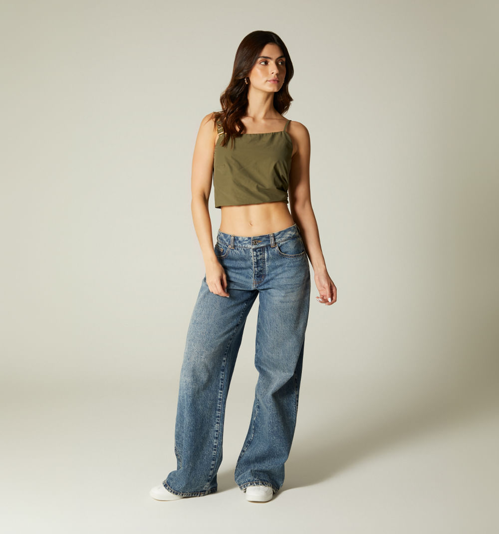 Blusa de tiras con hebilla