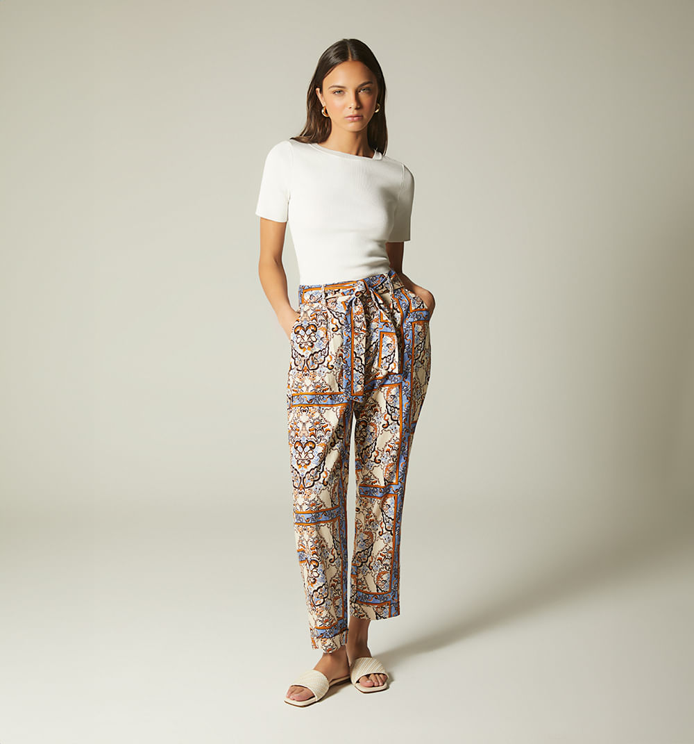 Pantalón tiro alto zanahoria