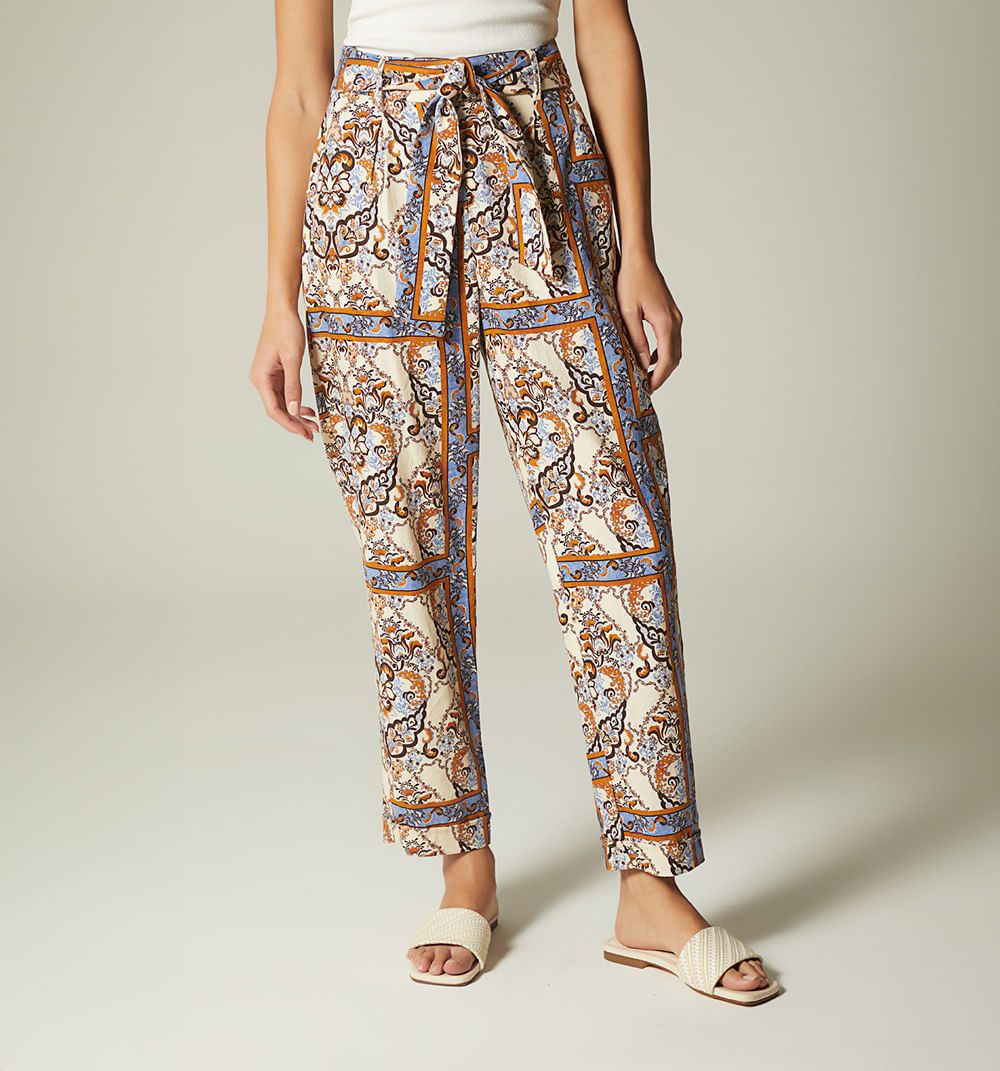 Pantalón tiro alto zanahoria