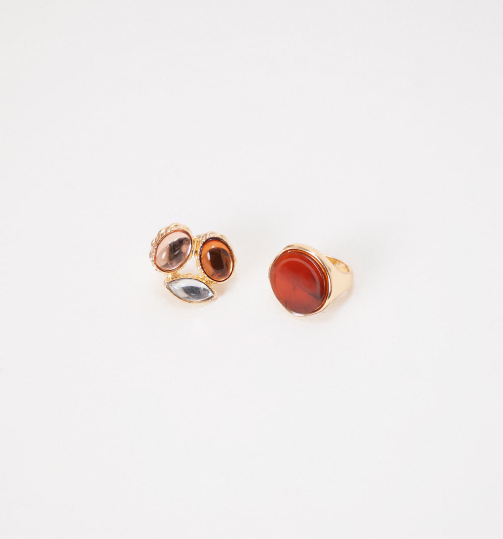 Anillos resina set x 3