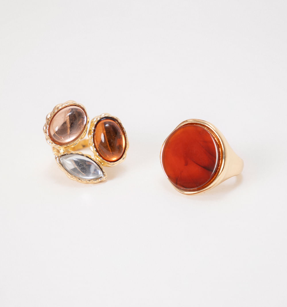 Anillos resina set x 3