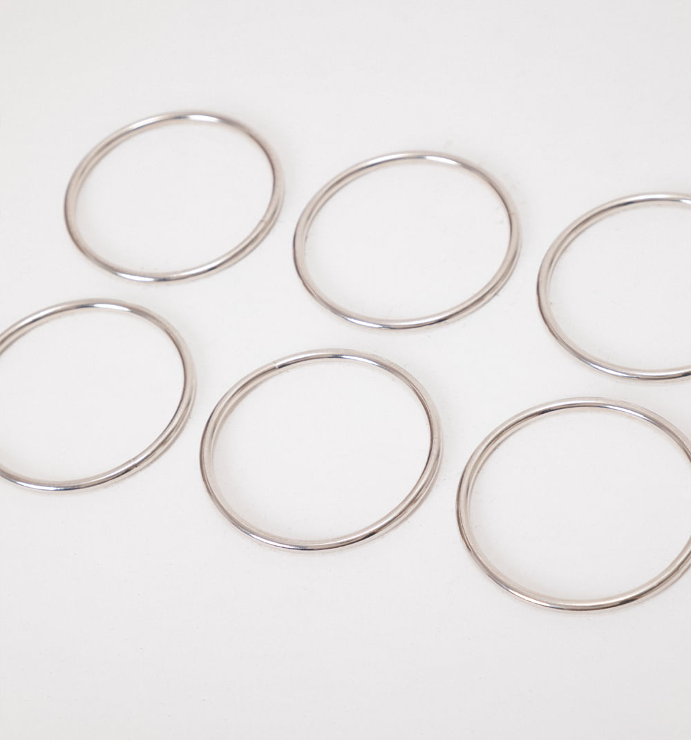 Pulsera aros set x 6