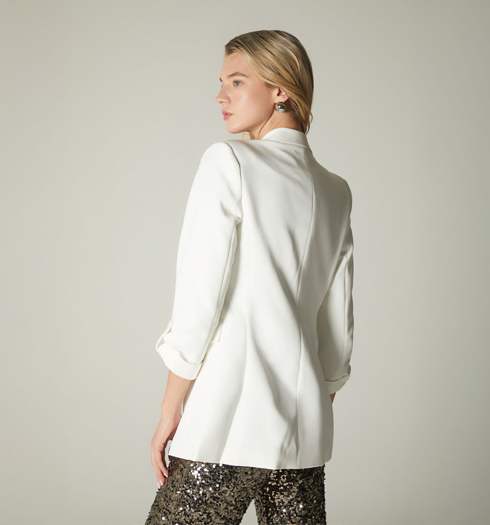 Blazer manga larga silueta over size