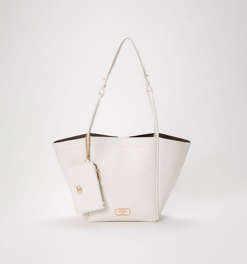 Bolso de hombro con detalle monedero