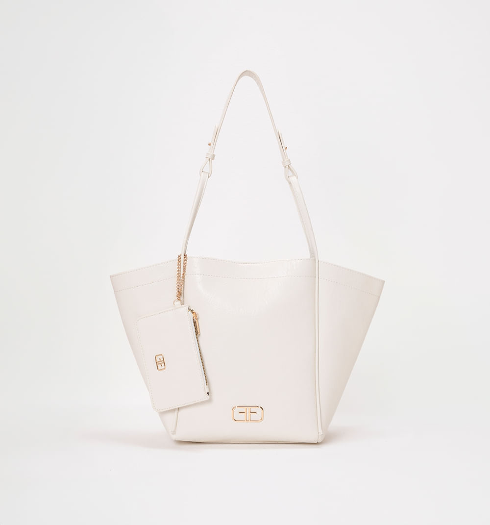 Bolso de hombro con detalle monedero