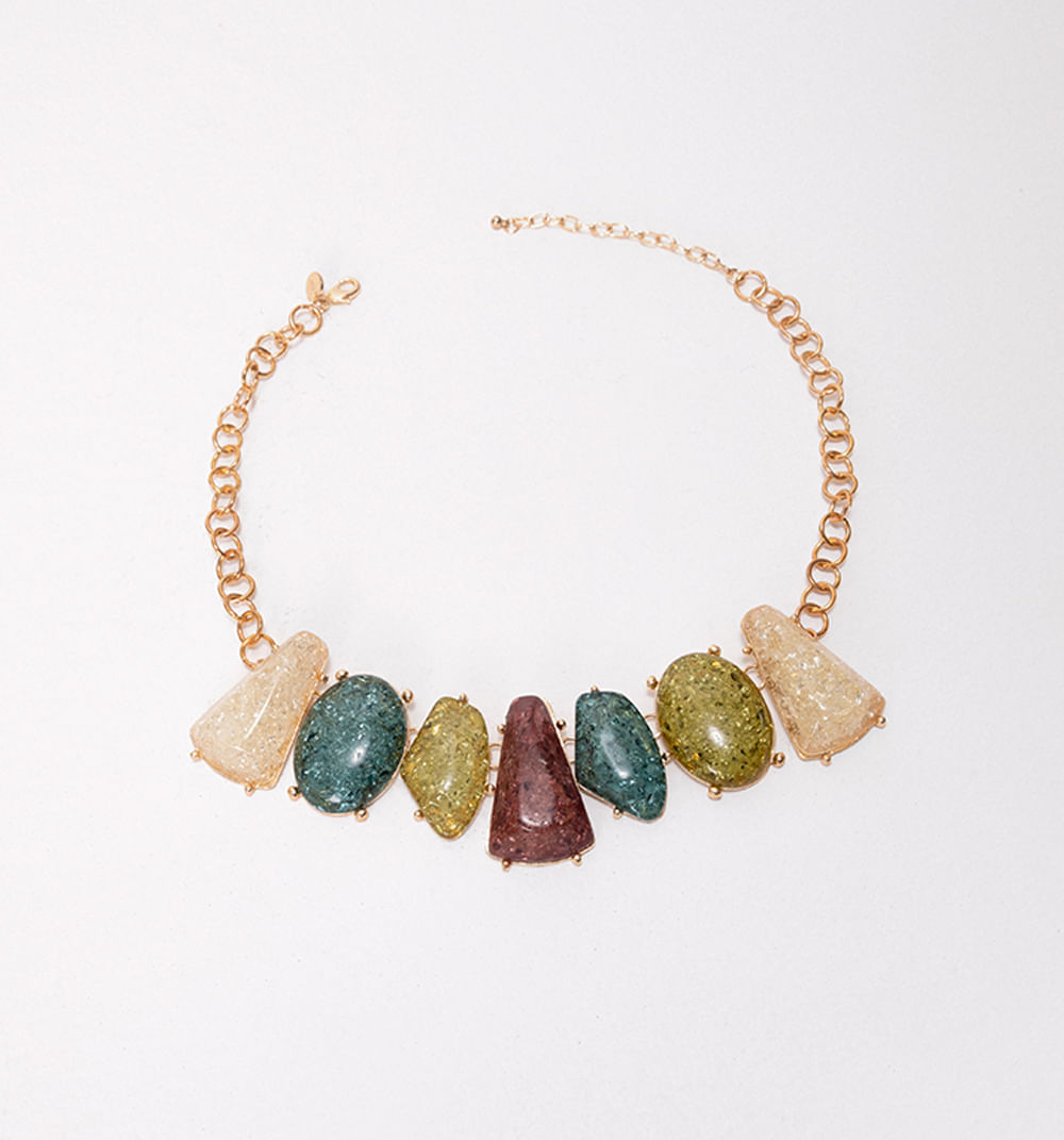 Collar  resina colores