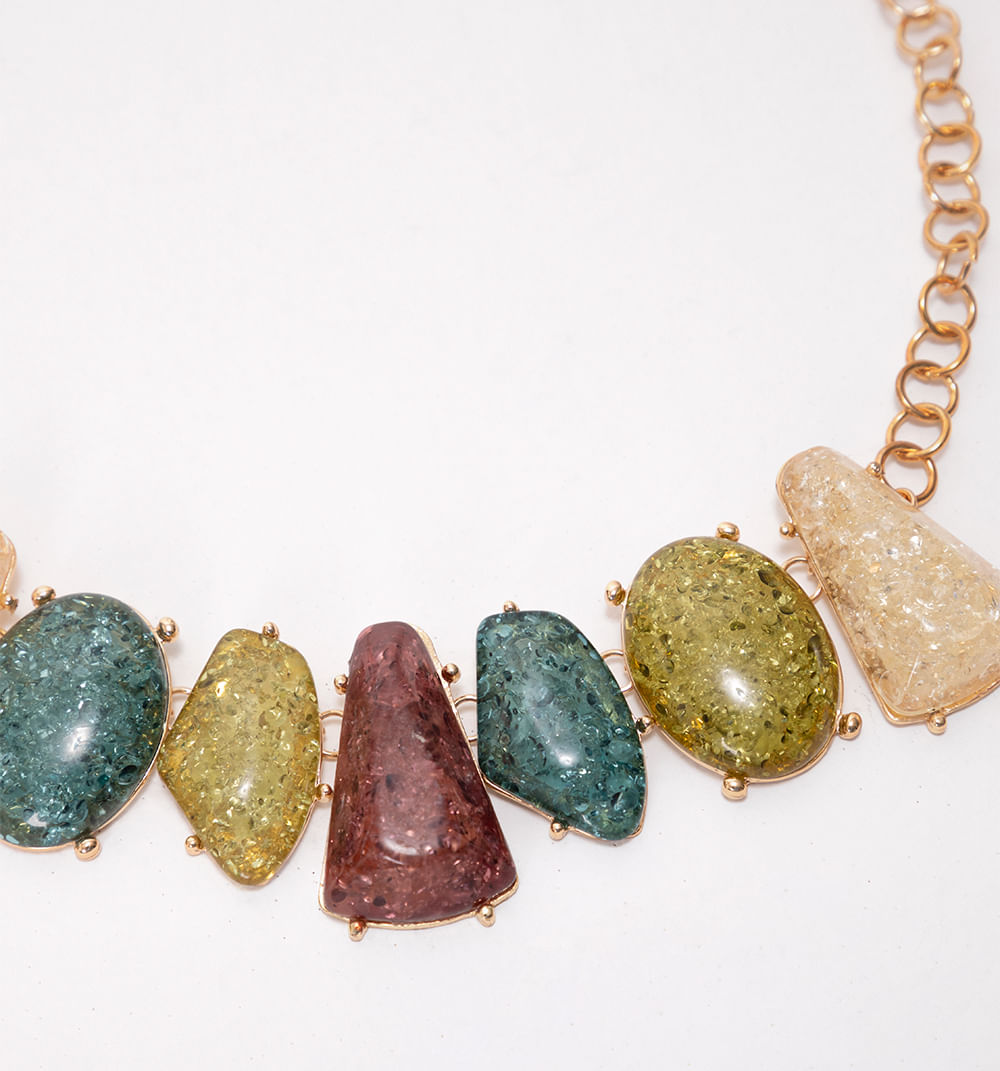 Collar  resina colores
