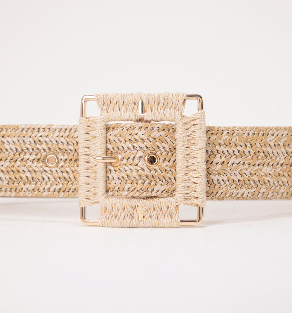 Correa organica hebilla tejida