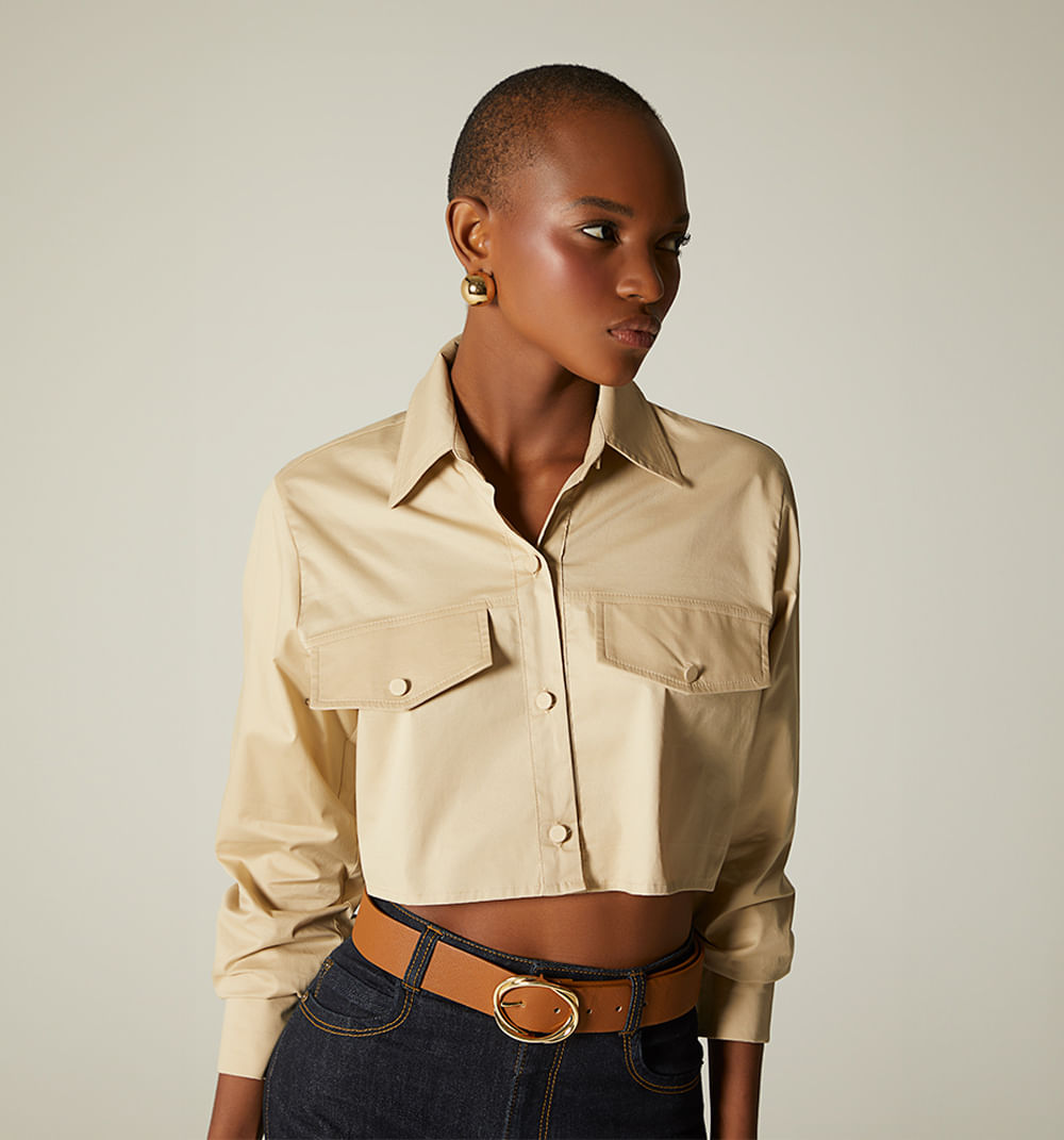 Blusa camisera boxy