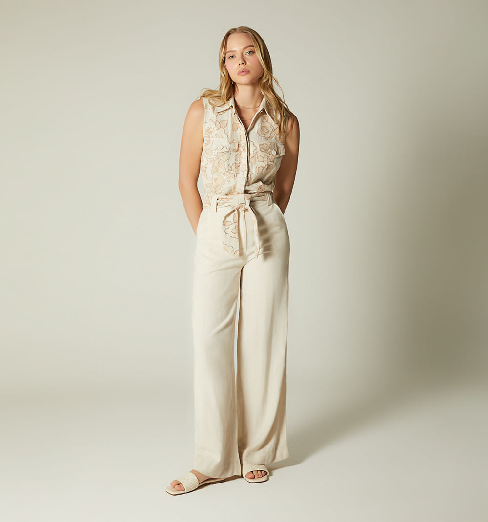 Enterizo pantalon con blusa sisa y corre