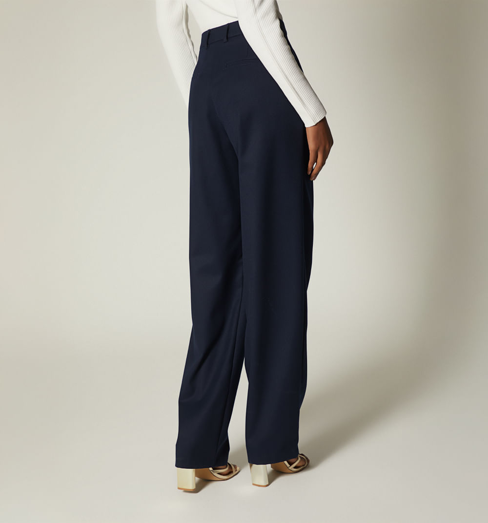 Pantalon tiro alto de prenses