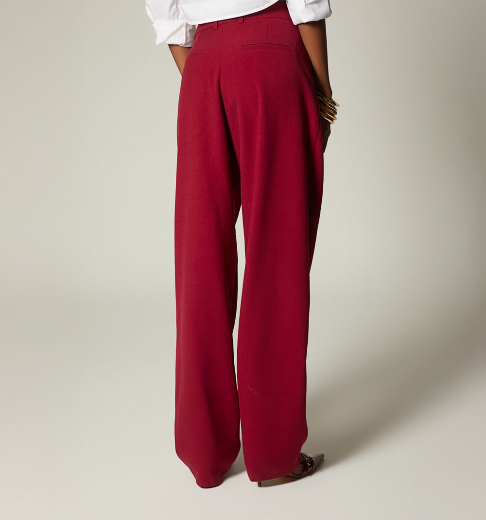 Pantalon tiro alto de prenses