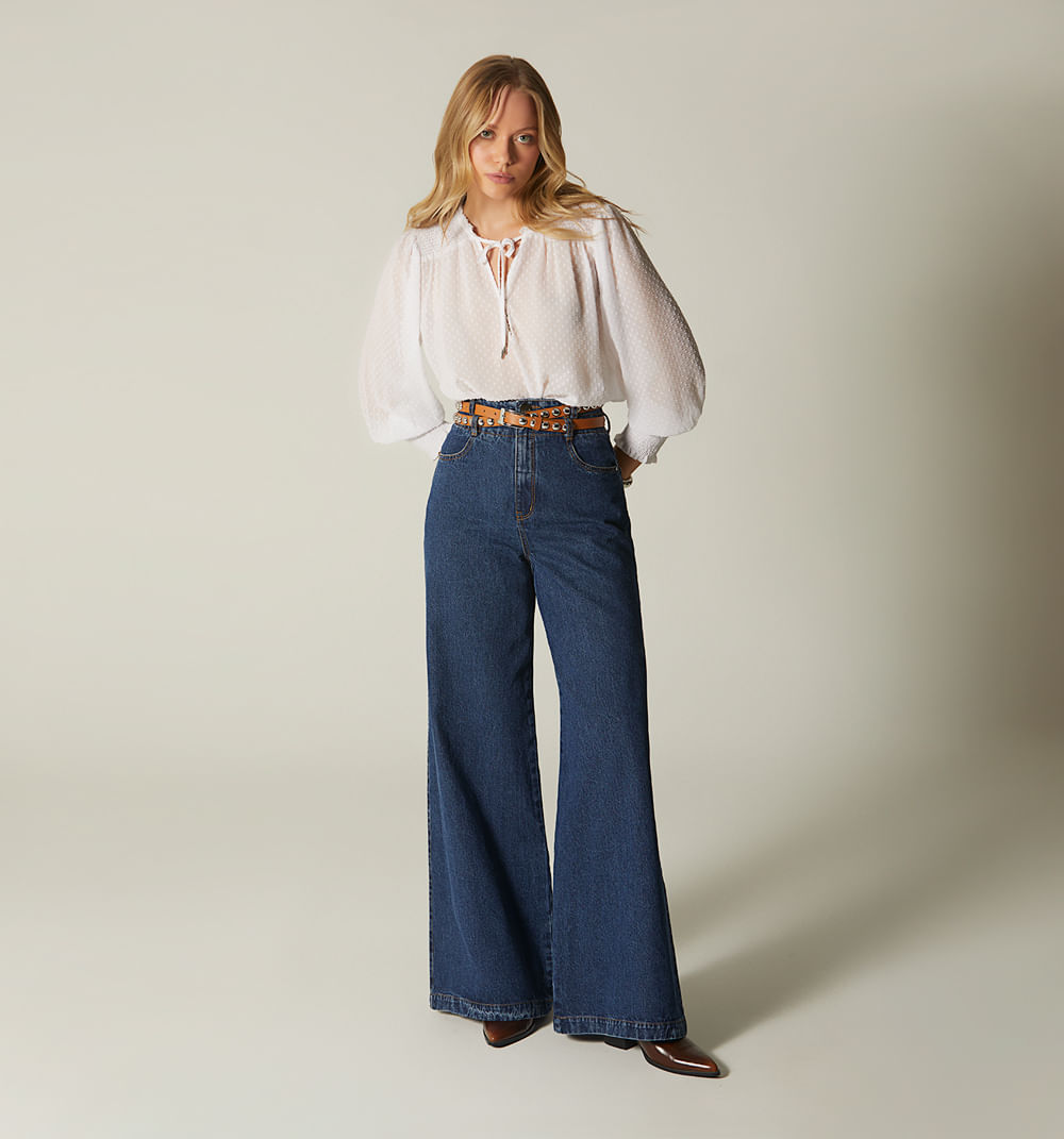 Jean palazo tiro super alto con correa