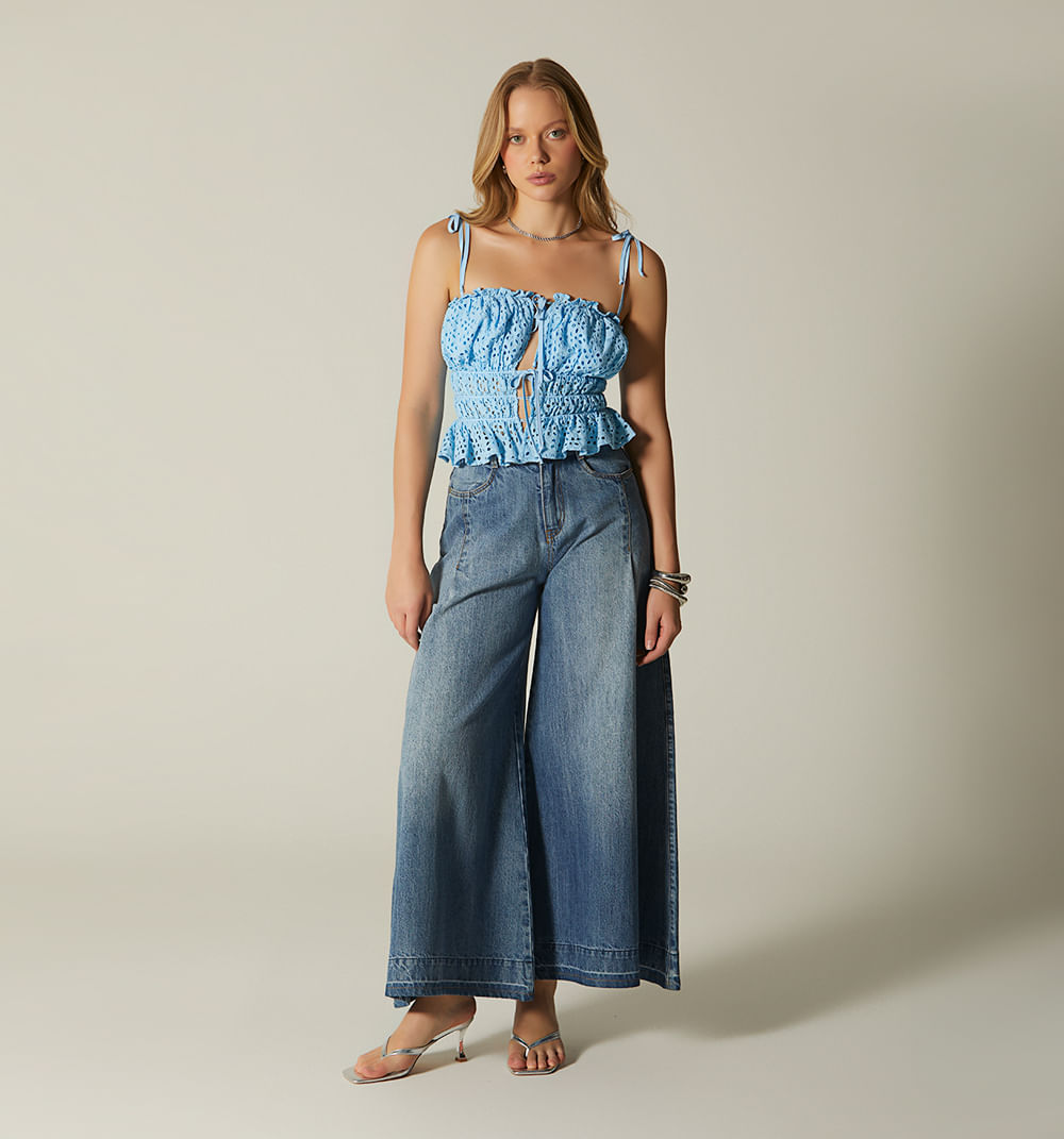 Blusa de tiras con amarre