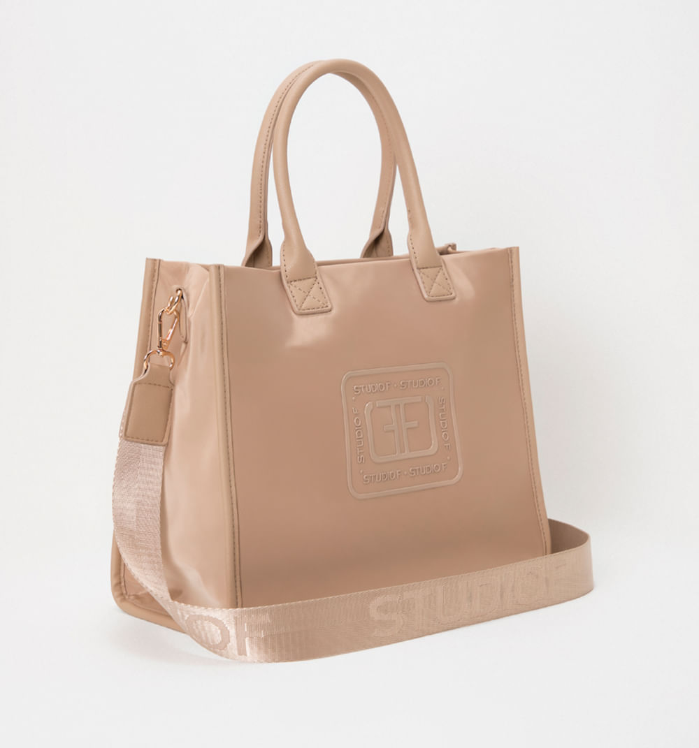 Bolso de mano con logo ff