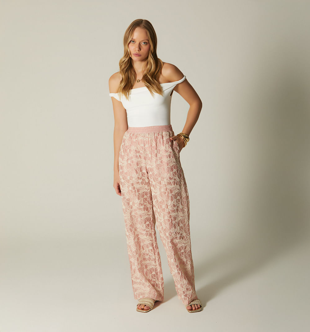 Pantalón tiro alto bota recta