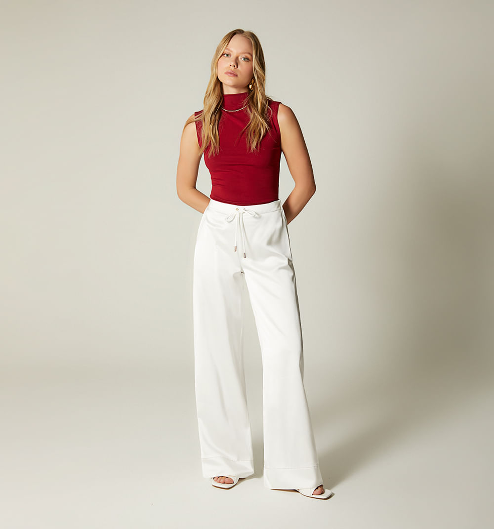 Pantalon palazo solido
