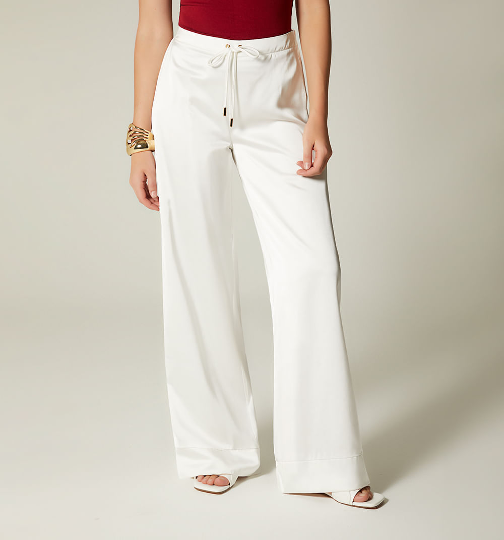 Pantalon palazo solido