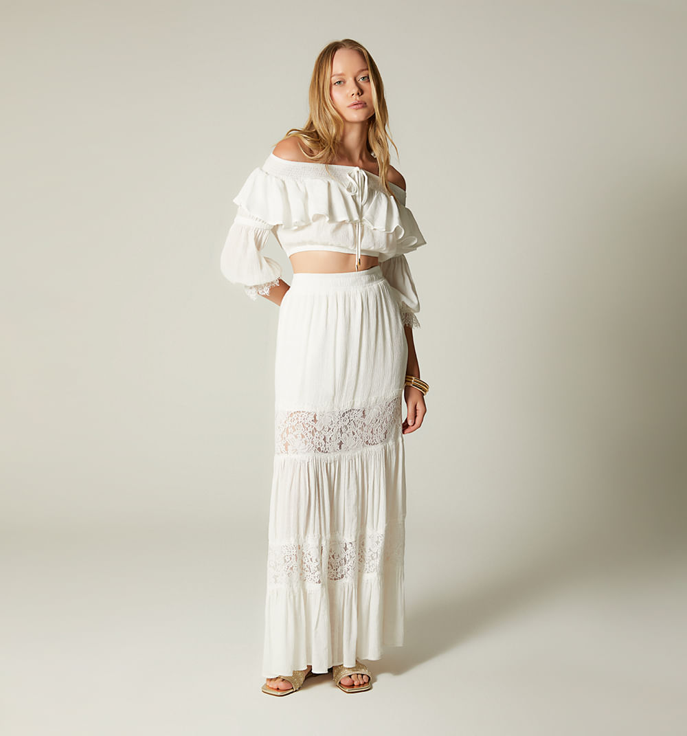 Blusa escote bandeja