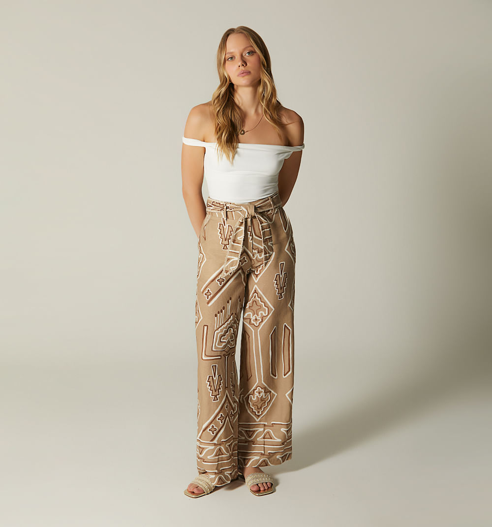 Pantalón palazo tiro alto